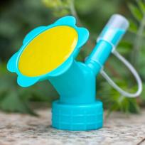 2 In 1 Plastic Sprinkler Nozzle 27~28mm Caliber Bottle Shower Cap Watering Can Sprinkler Flower Plant Vegetable Watering Device 1PCS mėlyna