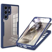360 pilnos apsaugos ekrano apsaugos dėklas, skirtas Samsung Galaxy S24 S23 S22 Ultra S21 Plus S20 FE A55 A35 A53 A52s A34 A14 A54 A15 S24 Ultra mėlyna