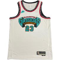 Nike X NBA Bendradarbiavimas Memphis Grizzlies 2024/2025 Sezonas Derrick Rose 23 Retro Krepšinio Marškinėliai Unisex marškinėliai Balti FQ4686-100 L