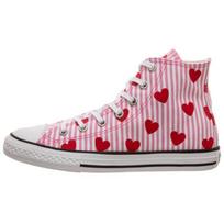 Converse Patogūs universalūs aukštakulniai drobės batai vaikiški kedai Rožiniai dryžuoti širdelė 663993C 35