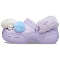 Crocs Fleece Lined Simple Versatile Clogs Women Footwear Light-Purple 210691-530 36-37