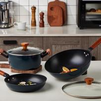 LocknLock Azure Fine Iron Non-stick Cookware Set