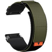 22mm 26mm Nailono dirželis su lipukais yra suderinamas su Garmin Fenix 8/7XPro ir bendros 22/26 mm laikrodžių apyrankių serija 22mm gray