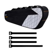 Bicycle Frame Bag, Storage Accessories Strap on Triangle, balta