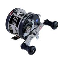 AbuGarcia Striper Black Round Classic Swedish AMB.4501 Left-Handed Reel, juoda