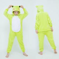 Kigurumi Cute Frog Onesies Kids Children Animal Jumpsuit Girls Boys Pajamas Anime Cosplay Costumes For Christmas Halloween Party 100(Height 95-105CM)