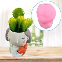 Flower Pot Silicone Gypsum Cement Fleshy Bonsai DIY Candle Holder for indoor and outdoor 85x105x100mm