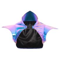 Women Shiny Metallic Gothic Armor Shrug Steampunk Shoulder Pauldron Collared Design Party Costume S