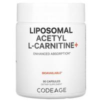 Codeage, liposominis acetil-L-karnitinas+, 90 kapsulių