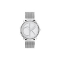Calvin Klein Quartz Watch Stainless Steel Strap Silver Dial Fashion Minimalist Classic Milanese Weave Strap Men watches 25200027 Regular Watch Box,Blue Dial 25200027