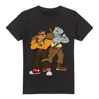 Tmnt Bebop ir Rocksteady 100% medvilnės marškinėliai vyriški S-5XL, juodi XL