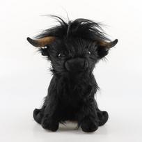 25cm Škotijos aukštumų karvės pliušinė lėlė Minkštas kimštas žaislas Kawaii gyvūnas Dovana vaikams Kūdikio namų kambario dekoras