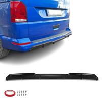 MX Galinio Bamperio Difuzorius skirtas VW T6 / T6.1 su vientisu bagažinės dangčiu, juodas blizgus