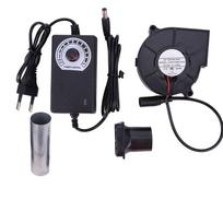 6000RPM BBQ Fan Air Blower with Variable Speed Controller DC 12V Blower Fan BBQ Blower Fan for Picnic Grill Wood Stove Cooking