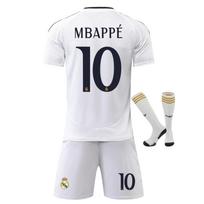 Kids Sportswear Real Madrid Mbappe Soccer Jersey Polyester 130-140cm White 100-110 CM balta