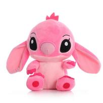 Lilo ir Stitch pliušinis žaislas Angel 20cm Rožinis minkštas žaislas vaikams nuo 3 metų Roz