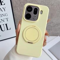 Skystas silikoninis minkštas dėklas, skirtas Oppo Find X9 ir Find X9 Pro, su magnetu, kūdikio odos liesti, atsparus pirštų atspaudams, 360° besisukantis stovas Liquid silicone&OPPO Find X9