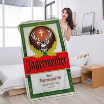 Klasikinis Jagermeister skardinis ženklas Baras Pub Mikropluošto pledas Greitai džiūstantys paplūdimio rankšluosčiai Ypač didelis super sugeriantis baseino rankšluosčio pledas W30*H60(CM)