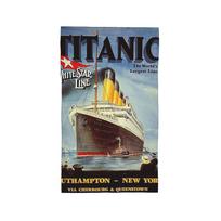 Titanikas White Star Line Minkštas veido rankšluostis Greitai džiūstantis Baseino vonios medvilniniai rankšluosčiai Sugeriantis W30*H60(CM)