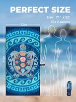 OCOOPA Beach Towel Microfiber, Extra Large Oversized Travel Towel- Quick Dry, Sand Free, Compact, Lightweight-Beach Accessories W30*H60(CM)