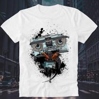 Marškinėliai Johnny Number 5 Trumpasis jungimas Gyvas Gyvas Neatsisako Numeris Robotas Robotas Kultinis Filmas Retro Vintage marškinėliai S