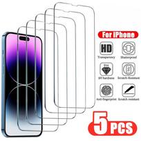 5 vnt grūdintas stiklas, skirtas iPhone 11 12 14 13 Pro Max Mini ekrano apsaugos, skirtas iPhone 14 Pro XS Max 6 6s 7 8 Plus XR X SE Glass For iPhone 13