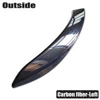 Automobilio salono anglies juodumo durų rankenų apdaila BMW 3 4 serijos F30 F31 GT F34 F36 2013 2014 2015 2016 2017 2018 Carbon Fiber-Left