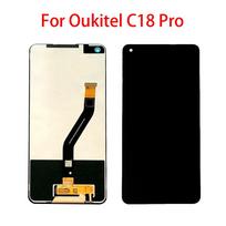 Skystųjų kristalų ekranas, skirtas Oukitel C18 Pro LCD ekrano jutiklinio ekrano skaitmenintuvo viso mazgo keitimas juoda