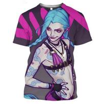 Anime LoL Arcane marškinėliai Vyrai Moterų mados lyga Legendų 3D Spausdinti marškinėliai Vaikams Hip Hop Viršutiniai marškinėliai Vaikiški marškinėliai Žaidimas Camiseta XXS