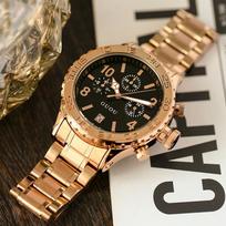 Unisex Women's Watch Fashion Trend Large Dial with Calendar Steel Band Quartz Watch Watch for Men and Women