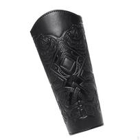 Viduramžių PU odos rankų apsaugos festivaliams Black 1pcs