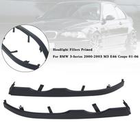 Priekinių žibintų užpildai, gruntuoti, skirti BMW 3 serijai 2000-2003 M3 E46 Coupe 01-06