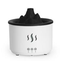 Compact Volcano Aromatherapy Humidifier: 400ml Desktop Water Oxygen Machine with Small Hollow Design and Crack Simulation. Australia Plug