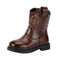 Zapatos Niña Mergaičių Batai Vandeniui Atsparūs Kaubojiški Batai Vaikų Naujos Mados Trumpi Neslystantys Batai Stori Batai Vaikų Batai Botas Niña 26insole16.9CM ruda