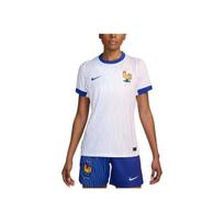 Nike Dri-FIT Soccer Replica FFF Striped Outdoor Casual Vintage Crew Neck Short Sleeve Football Shirt Women tops White FJ4323-100 XL
