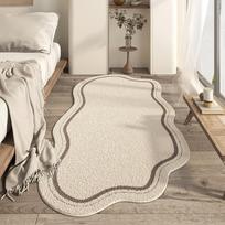 Minimalist Style Carpet Home Bedroom Bedside Carpet Irregular Living Room Study Carpet Homestay Carpet 40 * 120CM