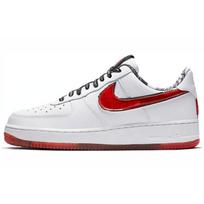 Nike Air Force 1 Low 07 LV8 White Red Sneakers CJ2826-178 44.5
