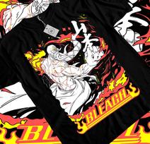 Bleach Yamamoto T-shirt Genryusai Shigekuni Tshirt Anime Manga All Size Black 2XL