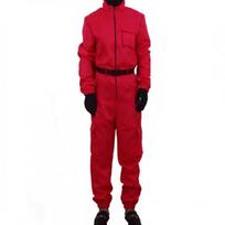 Banknote House Halloween Dali Adult Kids Tooling onesie Movie Costume 110 raudona