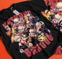 Katsuki Bakugo T-Shirt Manga My Hero Academia Anime MHA Gift Shirt Tee Gift 222 XL