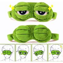 Sad Frog Sleep Eye Mask for Women Men Kids, Soft Comfort Block Out Light