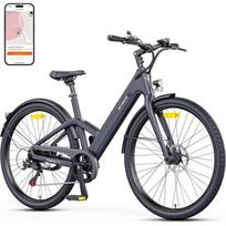 ENGWE N1 Air ST - Vélo électrique 28'' - Cadre en fibre de carbone - Autonomie 100 km - Batterie 36V 10Ah - Freins à disque - Gris pilka
