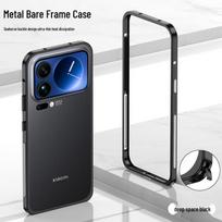 Compatible Xiaomi 17 Pro/Pro Max Metal Heat Dissipation Phone Case with Sea Horse Buckle 17 gilios erdvės juoda spalva