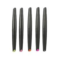DSPIAE 5/8/12 Colors Brush Pen Environment-friendly Water-based Soft Head Marker Base Color Metallic Color  Fluorescent Color