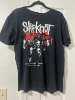 Vintažiniai Slipknot Grupės Marškinėliai Retas Dizainas Juodi Trumpomis Rankovėmis Unisex Marškinėliai WA1782 Unisex Marškinėliai S