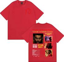Rapper The Weeknd Xo Album Tour 2025 Graphic T Shirt Mens Fashion Hip Hop Punk Street Tshirts Casual Cotton Breathable Tshirt M
