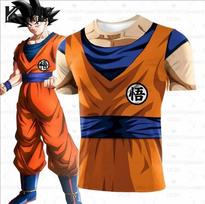 Dragon Ball Z Goku marškinėliai Vasariniai trumpomis rankovėmis Džersis Vyriški Anime 3D spausdinti marškinėliai Trumpomis rankovėmis Vyriški Vaikų marškinėliai Y2k XXS