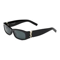 Saint Laurent Wide Leg Design Acetate Rectangular Sunglasses Women sunglasses Black SLM152F-001 Basic Packaging-Eyeglass Case