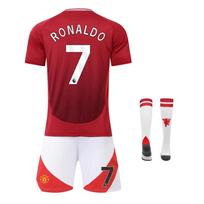 Vaikų sportinė apranga ir įranga Mančesteris Ronaldo Futbolo marškinėliai Jaunimui/Vaikams T-shirt Kvėpuojanti Greitai džiūstanti Treniruočių rungtynių uniforma 110-120 CM