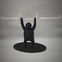 Space Saving Barbell Toilet Paper Holder Funny Multi-functional Storage Rack  Bathroom Decor